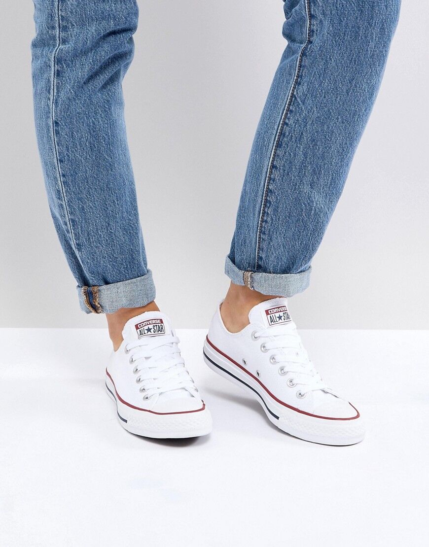 Converse Chuck Taylor All Star core white ox trainers  White