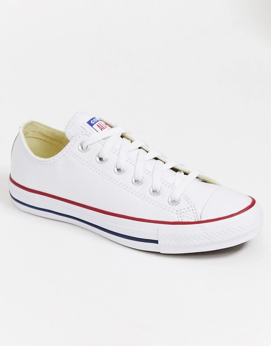 Converse Chuck Taylor All Star Ox white leather trainers  White