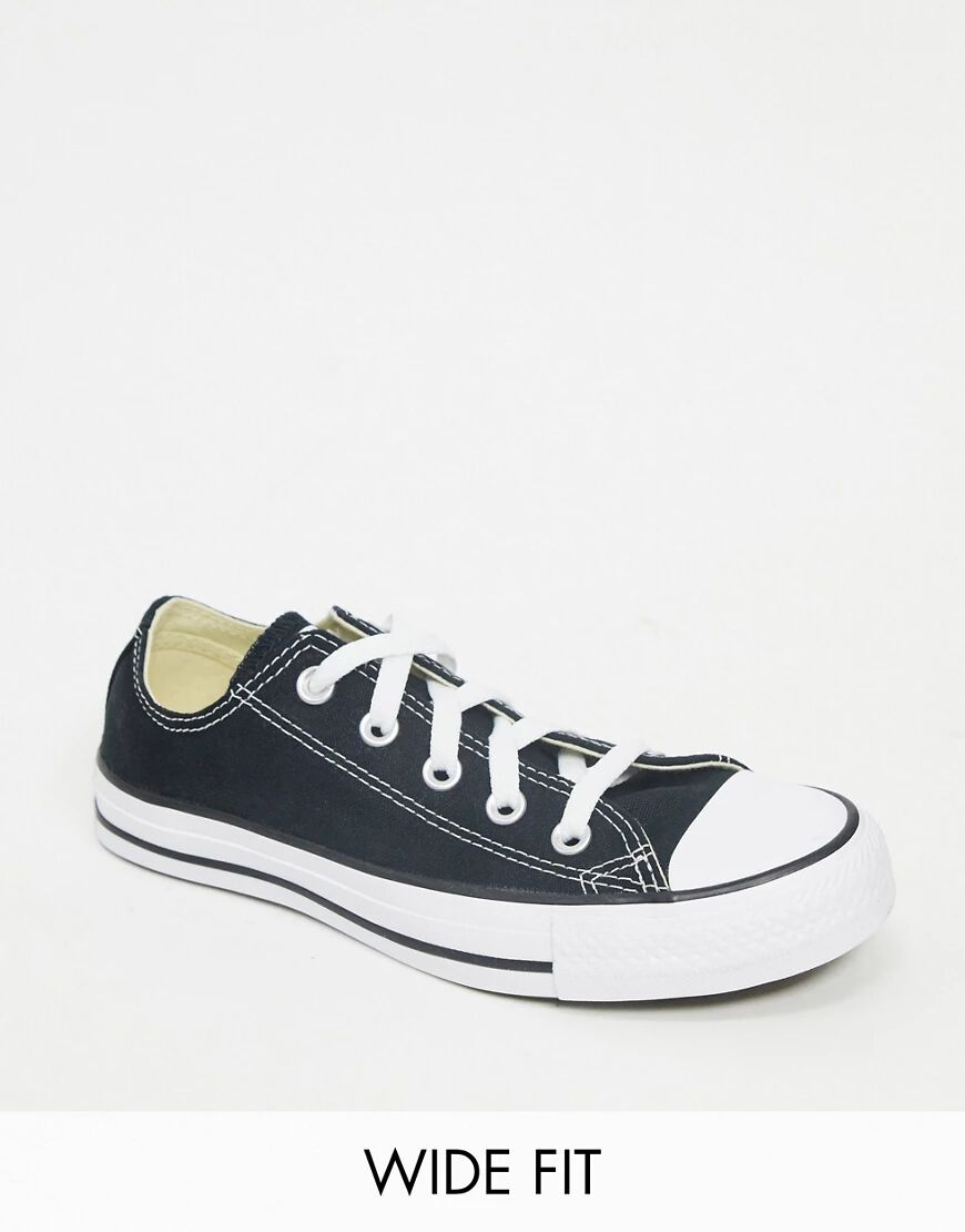 Converse Wide Fit Chuck Taylor All Star Ox black trainers  Black