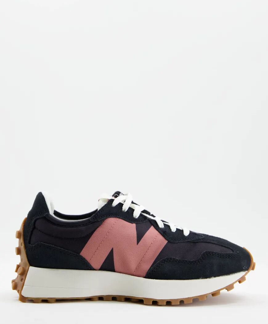 New Balance 327 trainers in black and pink  Black