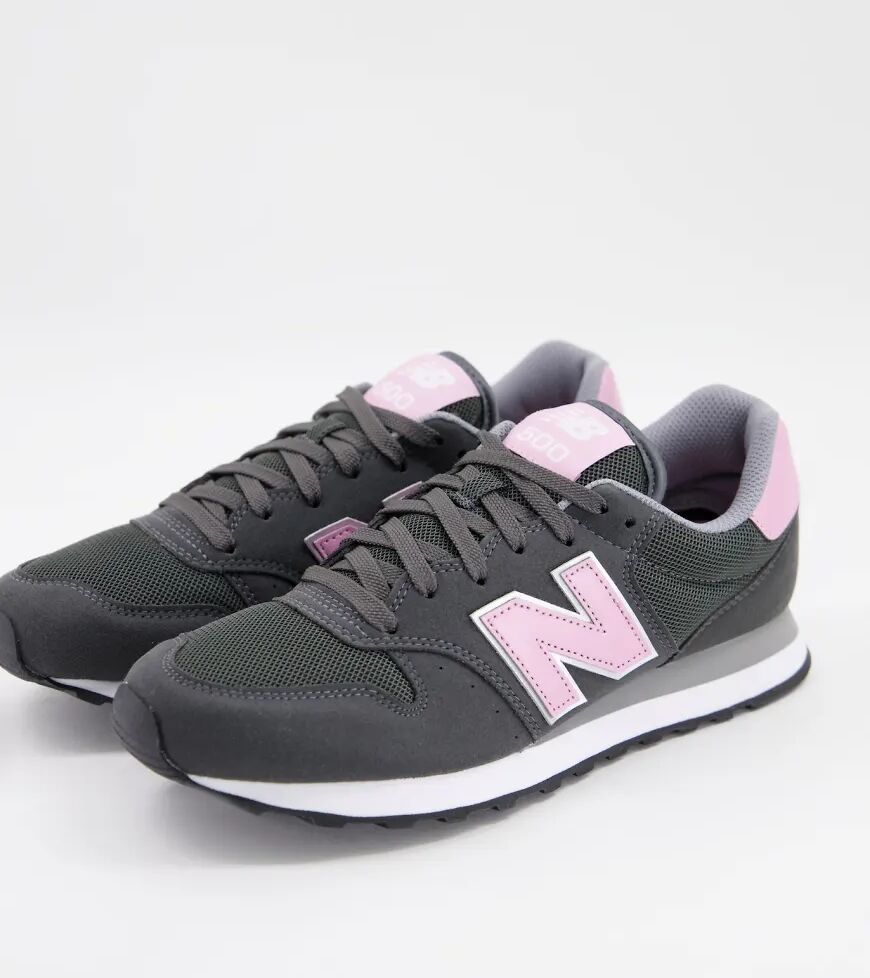 New Balance 500 Classic trainers in dark grey  Grey