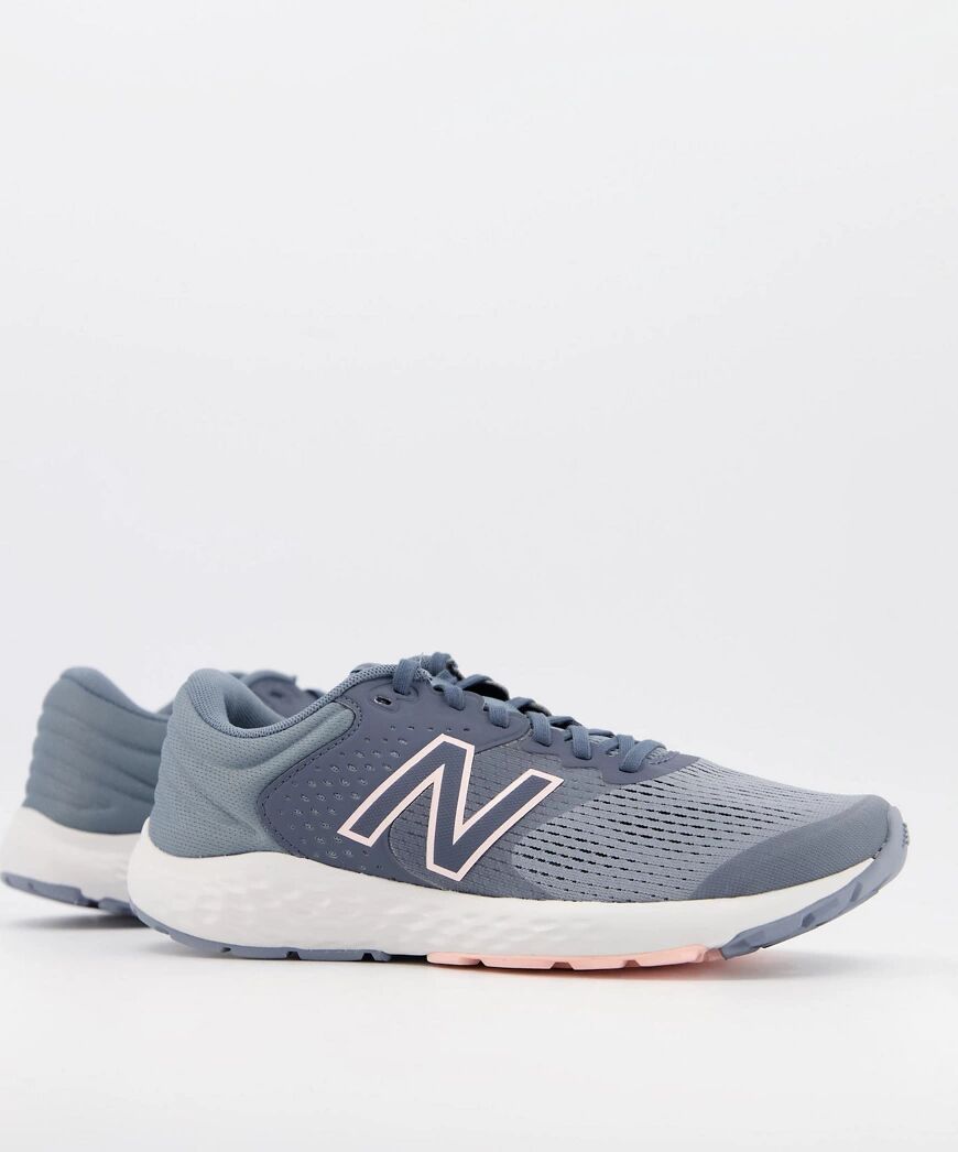 New Balance 520 trainers in navy blue and pink  Navy