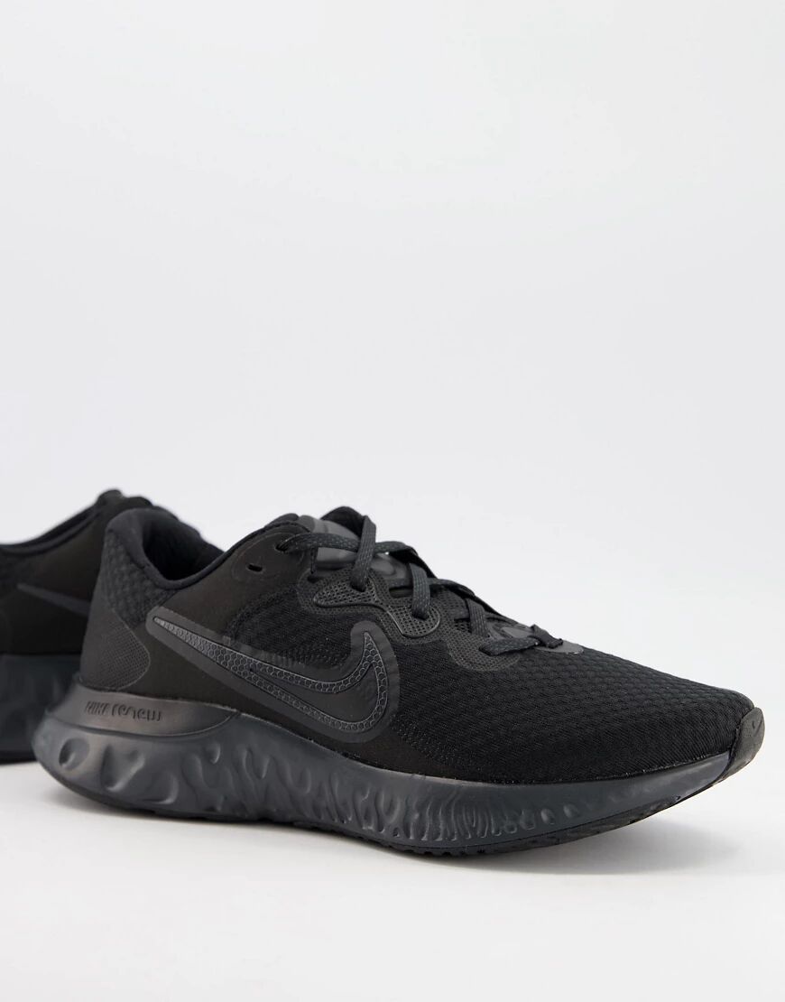 Nike Running Renew Run 2 trainers in triple black  Black