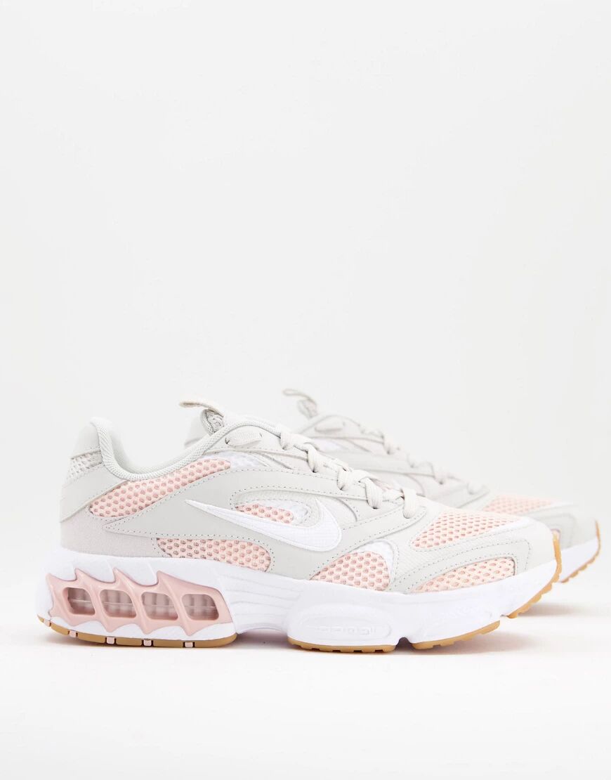 Nike Zoom Air Fire trainers in light bone and pastel pink-Neutral  Neutral