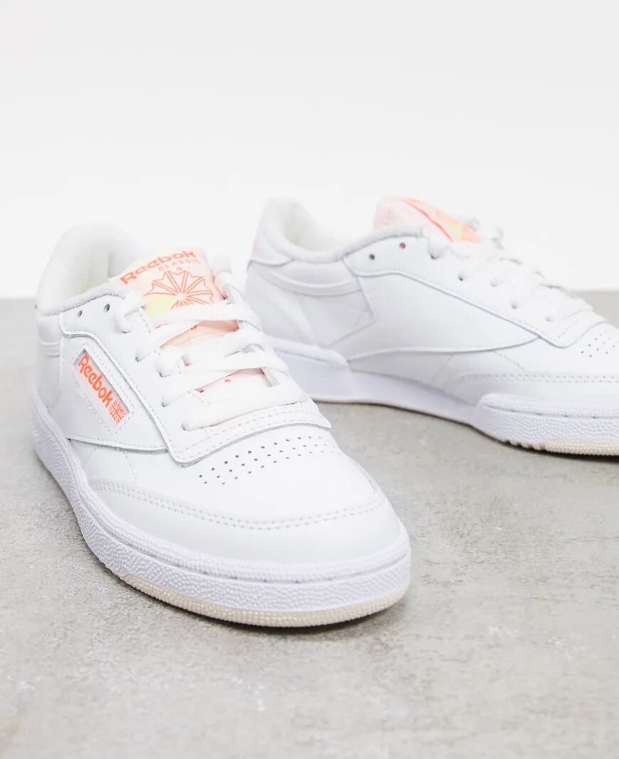 Reebok Club C trainers in white  White