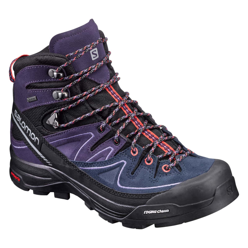 Salomon Women's X Alp Mid Leather Gore-Tex Lilla