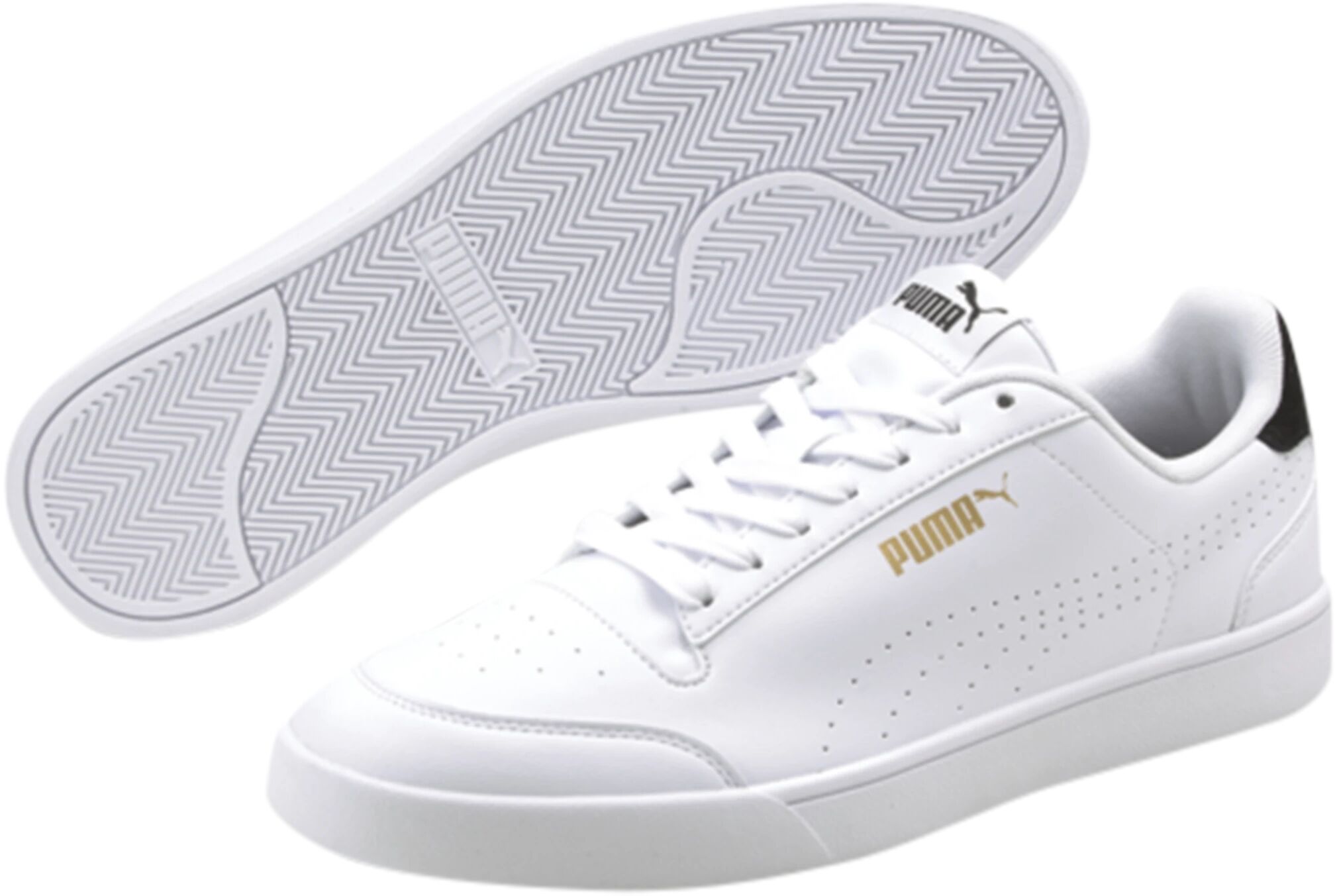 Puma Shuffle Perf, sneaker unisex 45 Puma White-Puma Blac