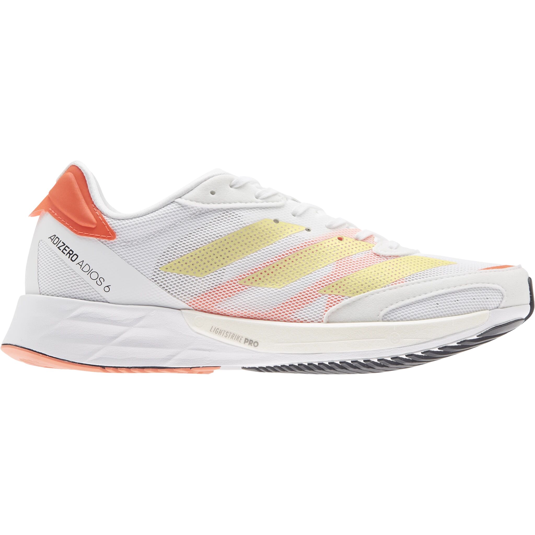 adidas ADIZERO ADIOS 6 W, løpesko dame 36 ftwr white/gold met.