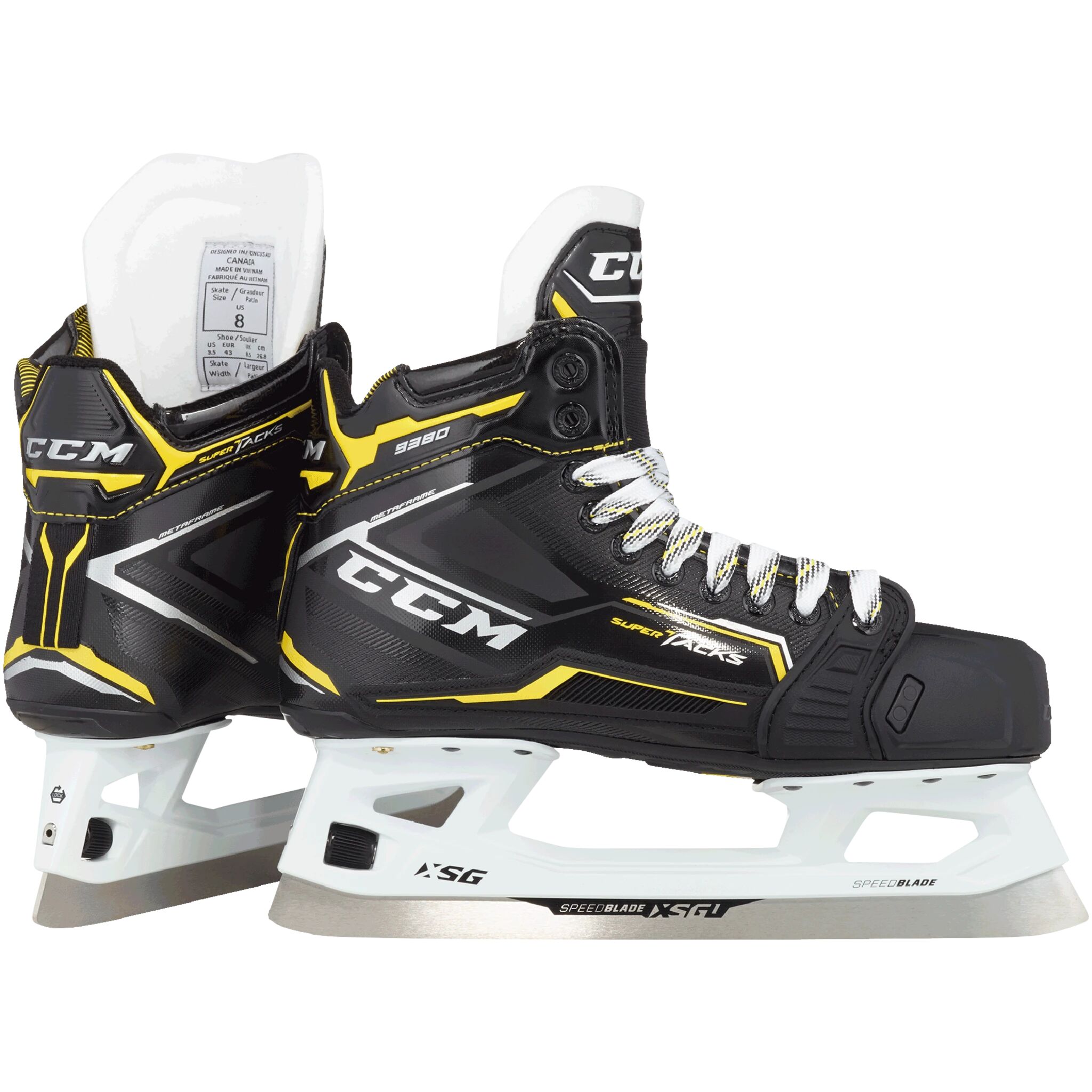 CCM SKG SUPERTACKS 9380 SR 21/22, keeperskøyte senior D 10,0/45,5 STD