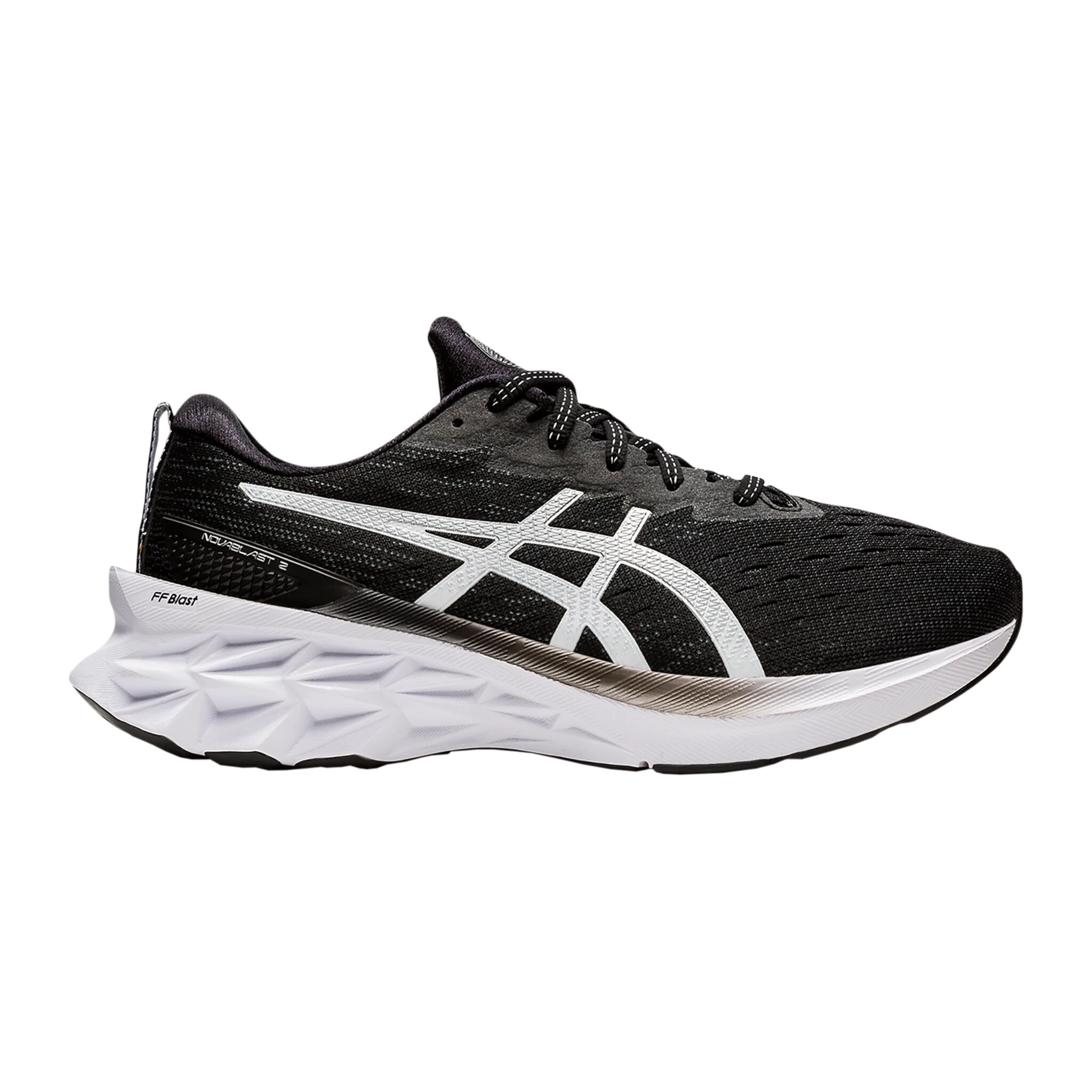 Asics Novablast 2m løpesko unisex 41.5 BLACK/PURE SILVER