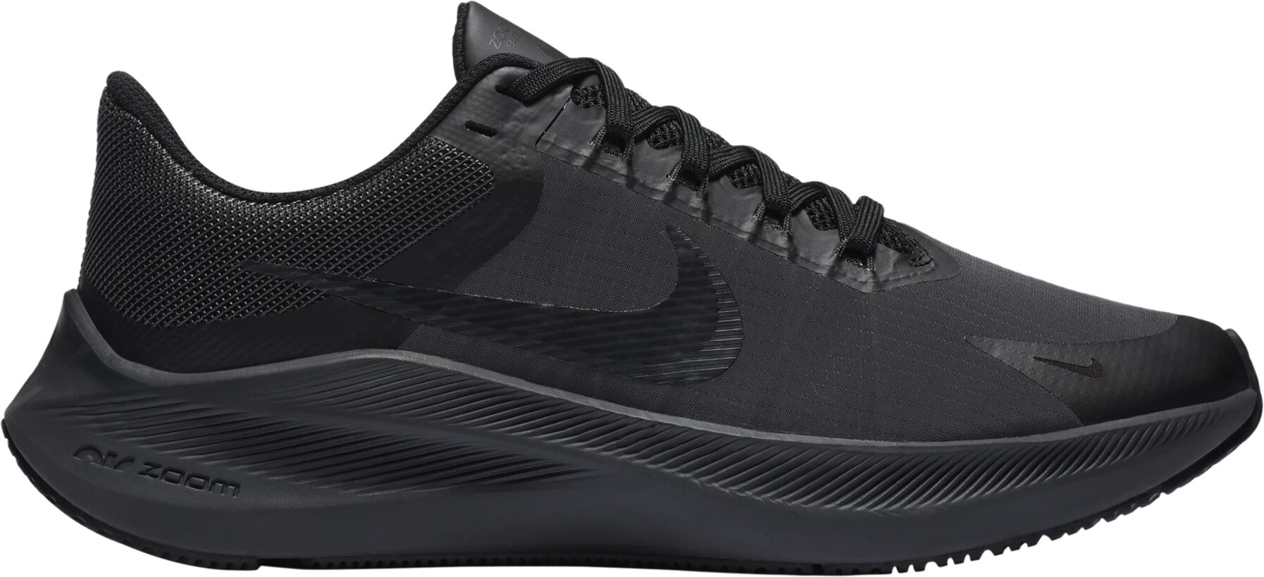 Nike WMNS NIKE ZOOM WINFLO 8, løpesko dame 38.5 Black/black-dk Smoke