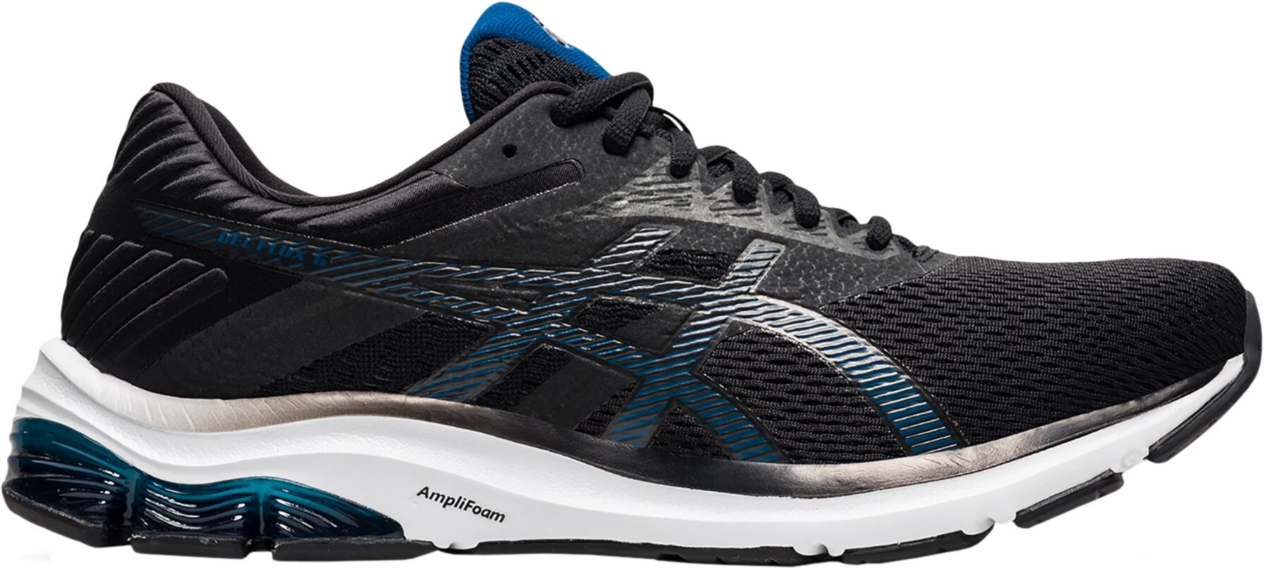 Asics GEL-FLUX 6, løpesko herre 44.5 Black/mako Blue