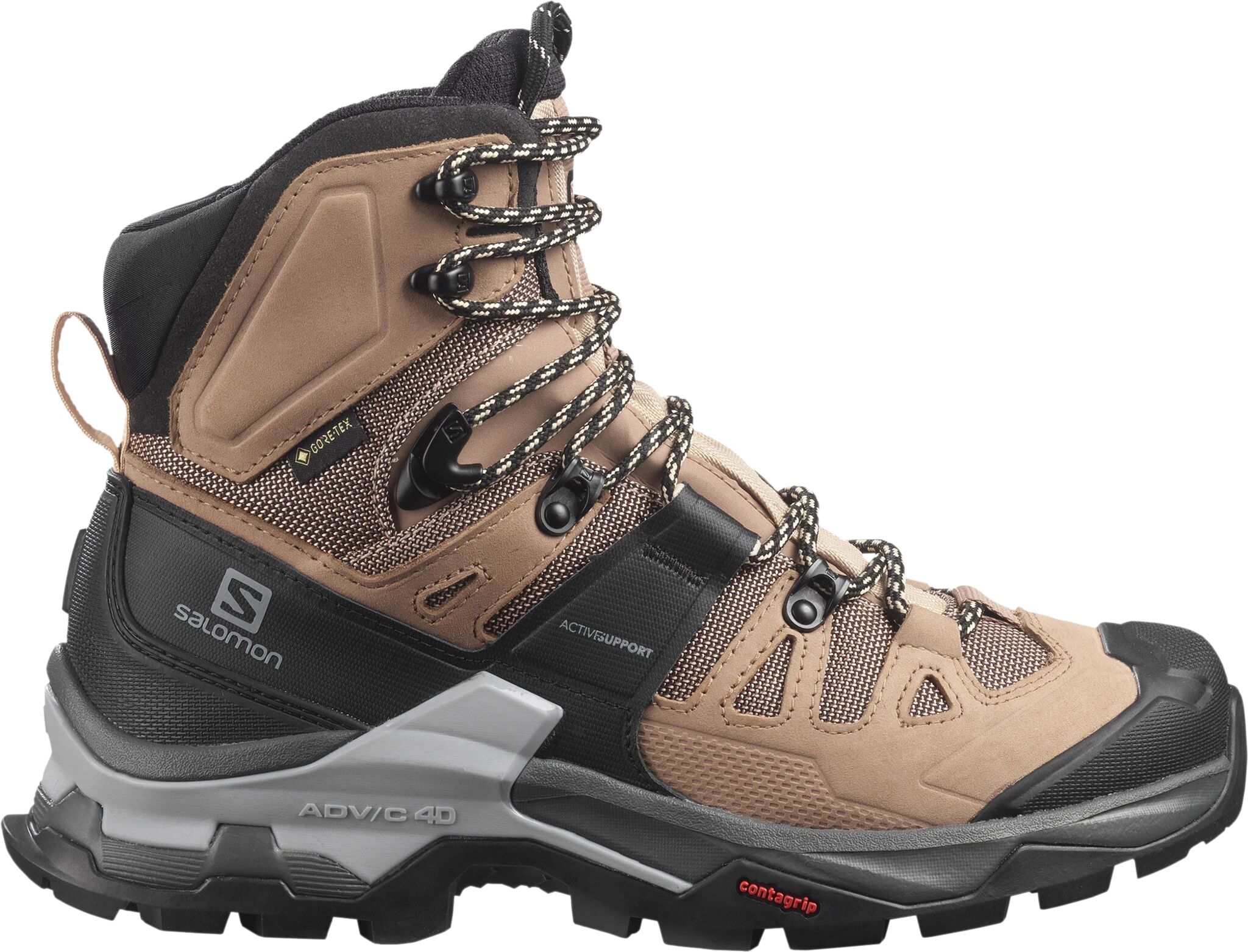 Salomon Quest 4 GTX, fjellstøvel dame 4,5/37 1/3 Sirocco/mocha Mousse