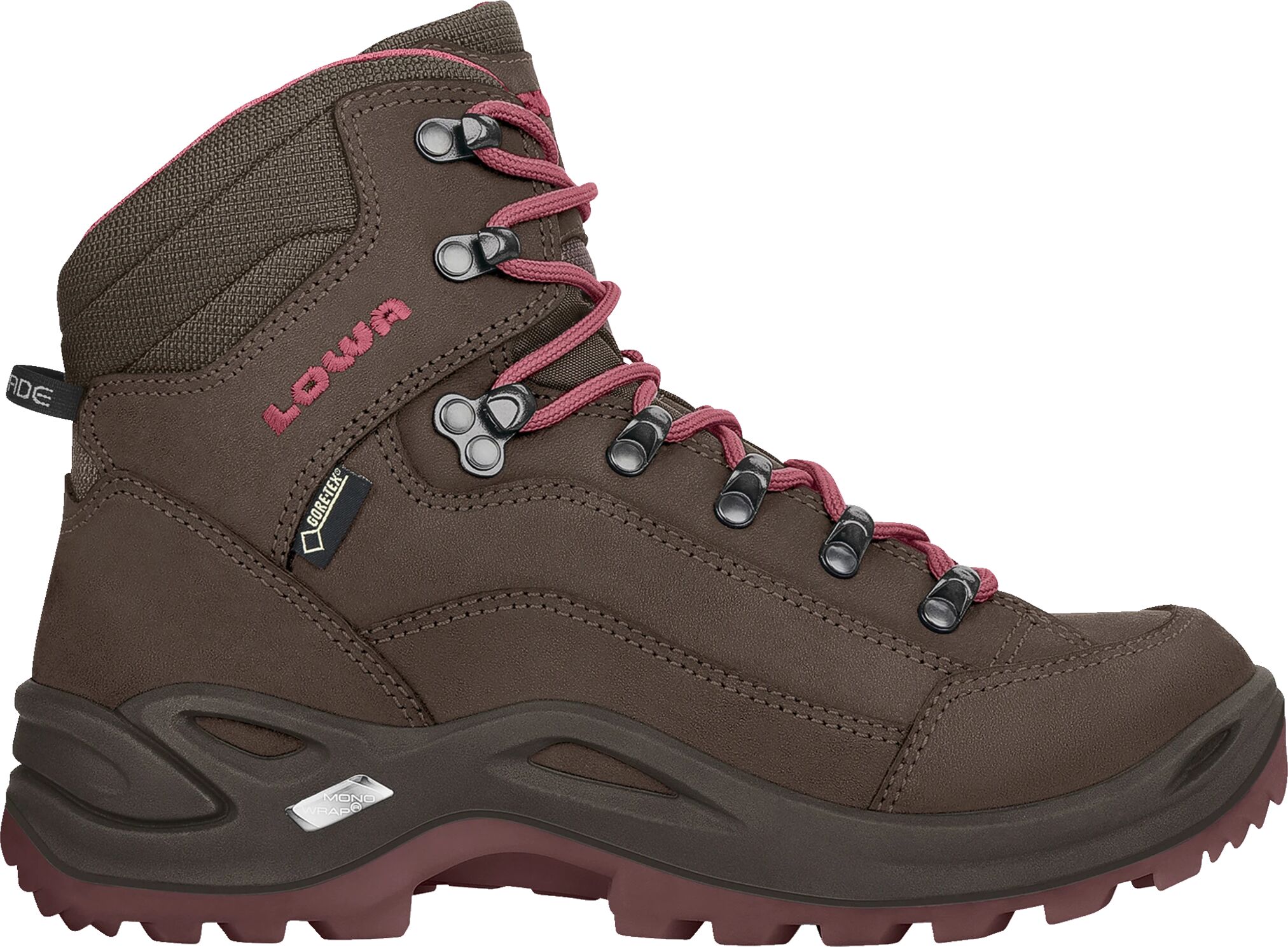 Lowa RENEGADE GTX® MID WS, fjellstøvel dame 7,5/41,5 Espresso/Berry