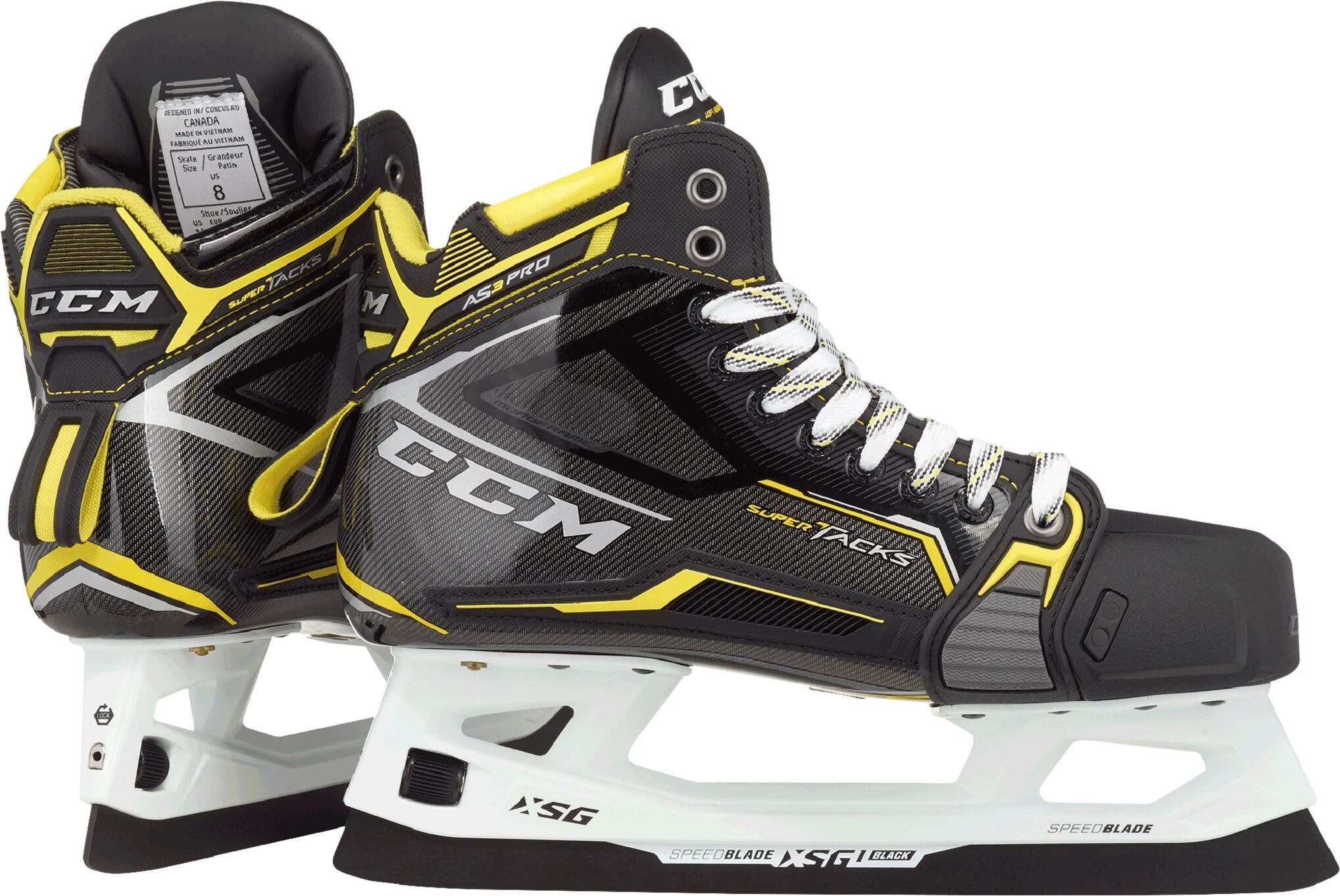 CCM SKG SUPERTACKS AS3 PRO SR 21/22, hockeyskøyte senior D 9,5/45 STD