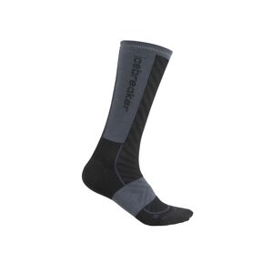 Icebreaker Women Merino Run+ Ultralight Crew Black/Graphite 41-43, Black/Graphite