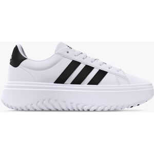 adidas Court Flatform Trainers, White/Black - White/Black/Black - Female - Size: 7