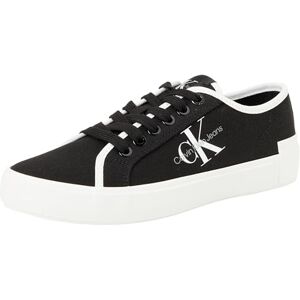 Calvin Klein Jeans Women's Skater Vulcanized Low CS ML MR YW0YW01453 Sneaker, Black (Black/Bright White), 6.5 UK