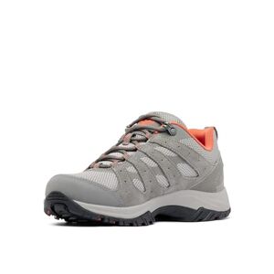 Columbia Women's Redmond 3 low rise hiking shoes, Grey (Ti Titanium x Red Canyon), 6 UK