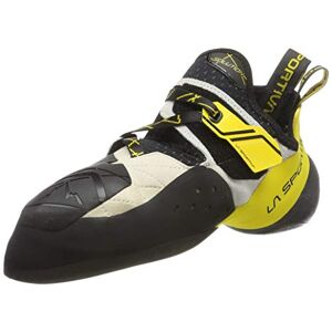 La Sportiva Unisex Solution Climbing Shoes, Multicolour White Yellow 000, 3.5 UK