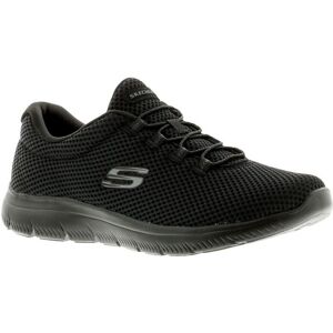 Skechers Womens Trainers Summits Lace Up Black Textile - Size Uk 4