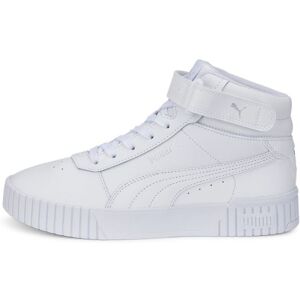 Puma Womens Carina 2.0 Mid Sneaker - White Leather (Archived) - Size Uk 4.5