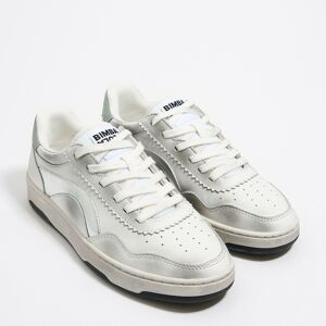 BIMBA Y LOLA Silver leather cupsole sneaker SILVER 35 adult