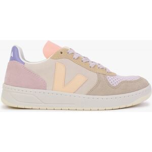 VEJA V-10 Suede Multico Peach Trainers Size: 36, Colour: Multi Fabric - female