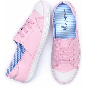 Pink Canvas Lace-Up Trainers   Size 3   Hemmick Moshulu - 3