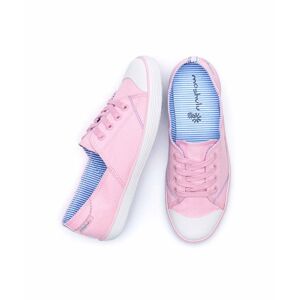 Pink Canvas Lace-Up Trainers   Size 6   Hemmick Moshulu - 6