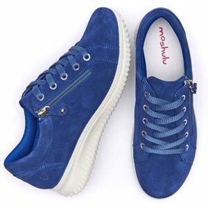 Blue Suede Active Trainer With Zip   Size 8   Kolari Moshulu - 8