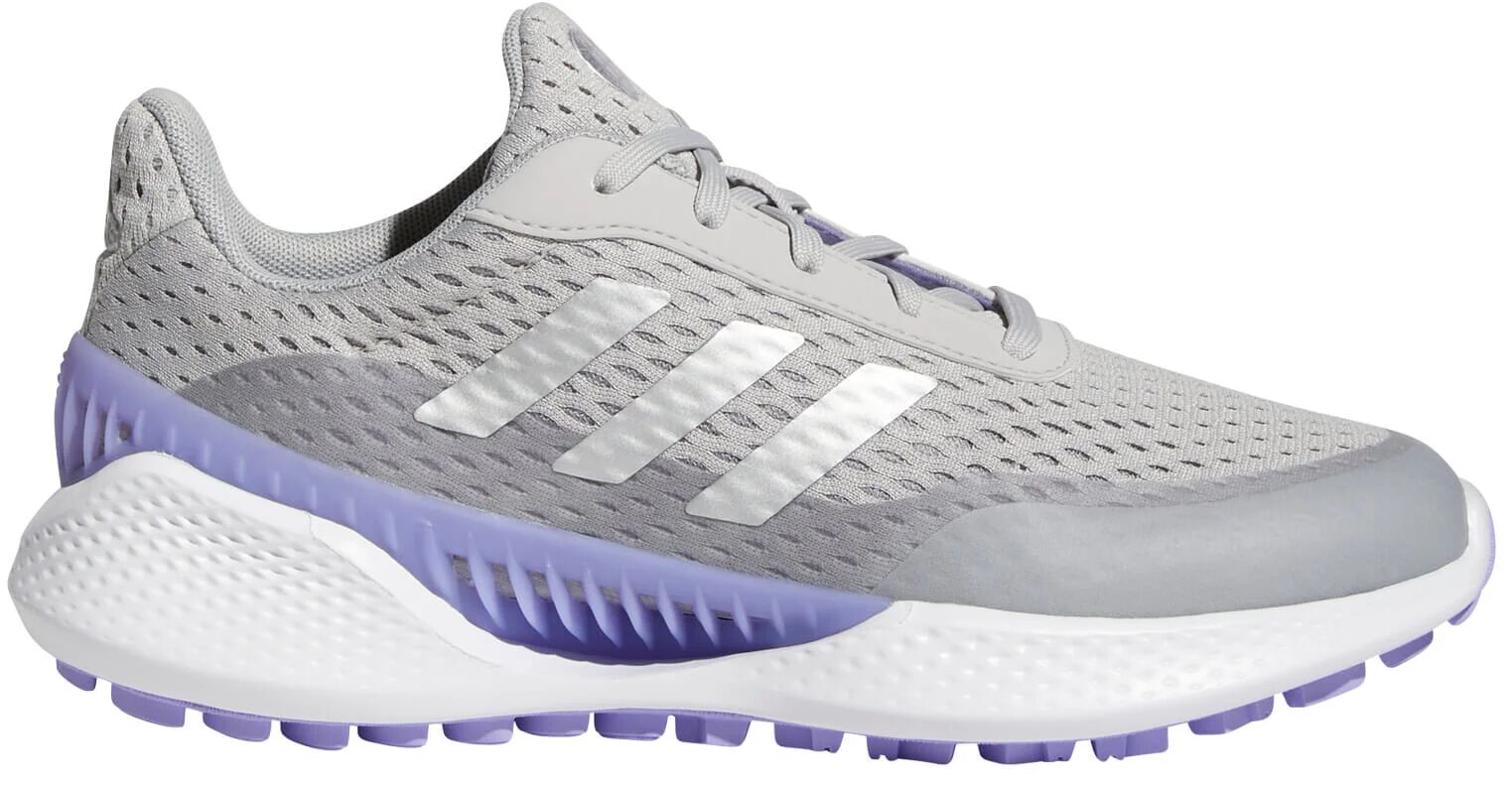 adidas Womens Summervent Golf Shoes - Grey Two/Silver Metallic/Light Purple - 8.5 - M