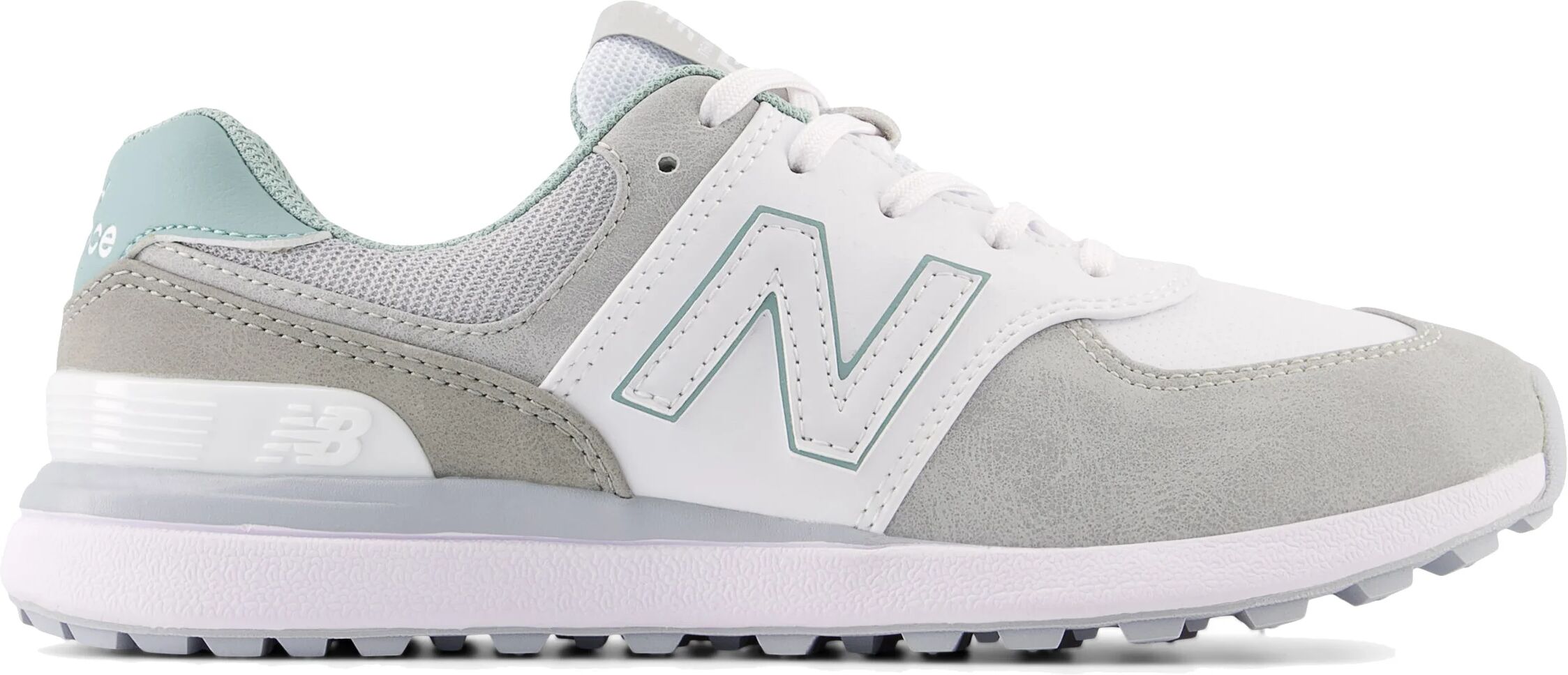 New Balance Womens 574 Greens v2 Golf Shoes - White/Grey - 8.5 - B