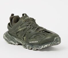 Balenciaga Track Faded Sneaker mit Mesh-Details Armeegrün 40, 41, 42, 43, 44