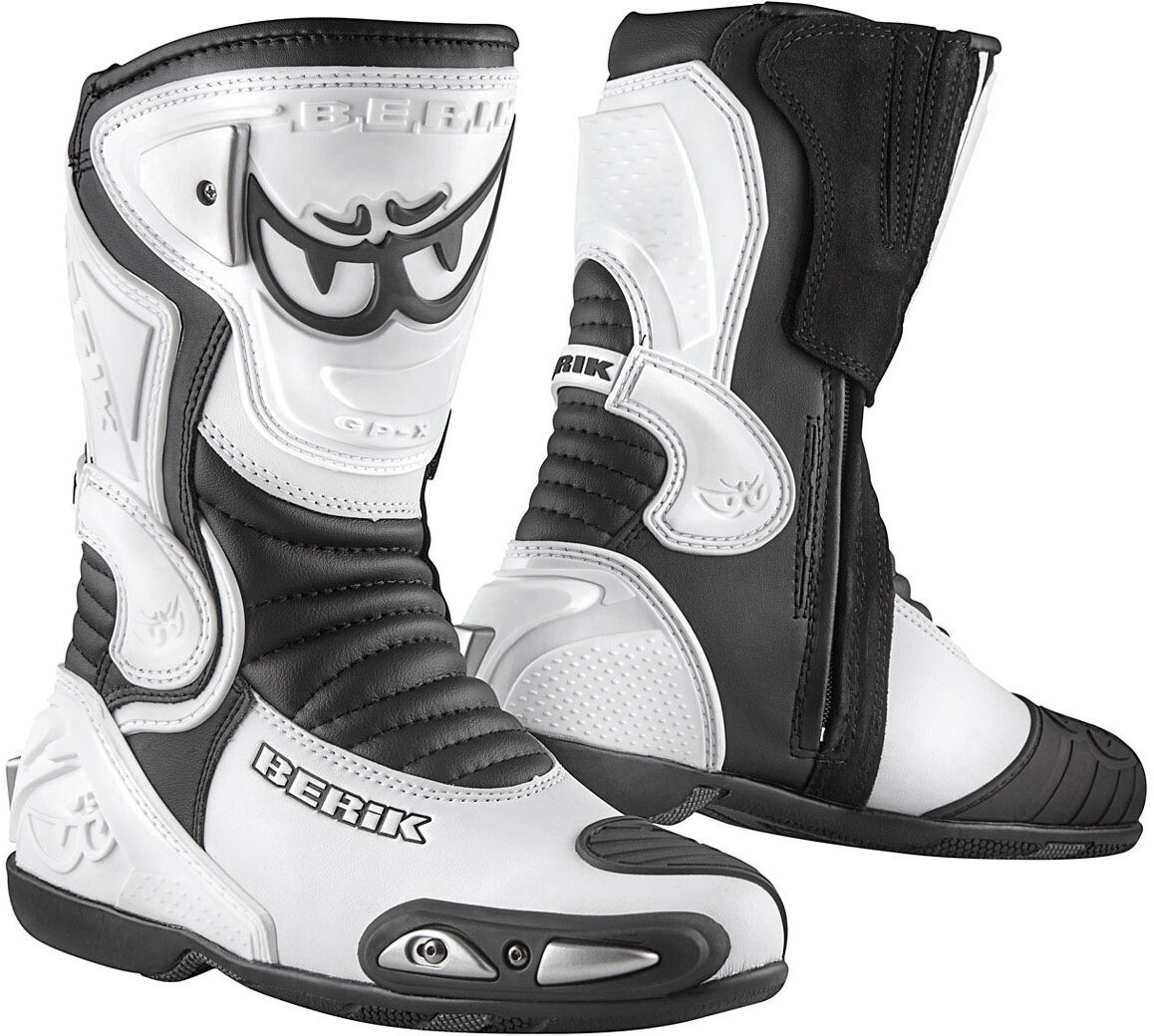 Berik Losail Motorradstiefel Weiss 48