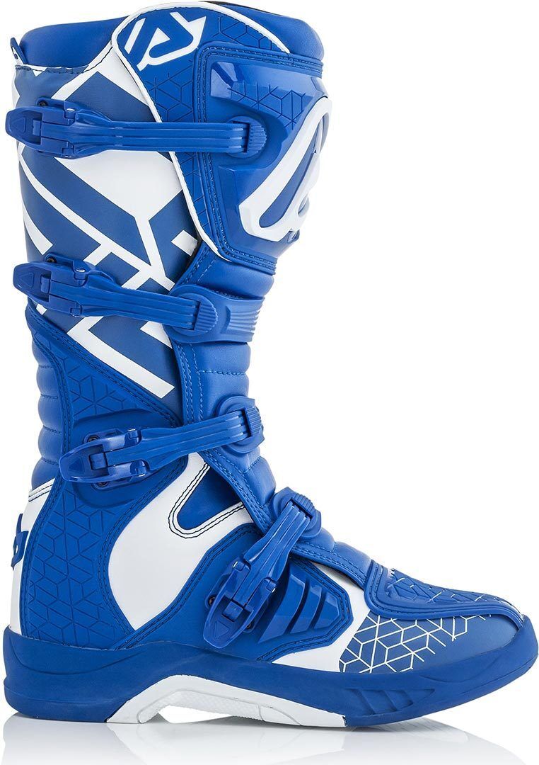 Acerbis X-Team Motocross Stiefel Weiss Blau 43