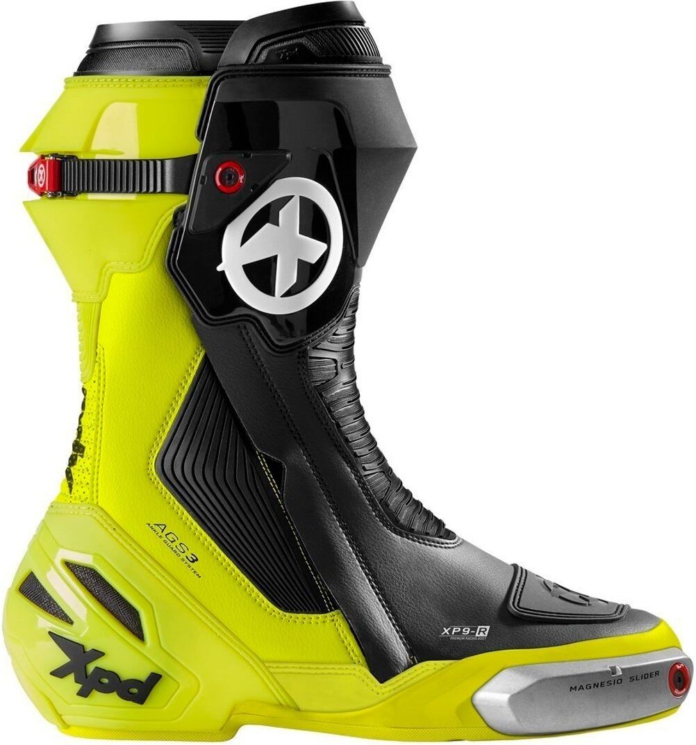 XPD XP9-R Motorradstiefel Schwarz Gelb 45