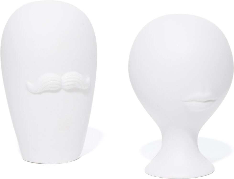 Jonathan Adler Mr. & Mrs. Muse Salt + Pepper Shakers White One Size  White  size:One Size