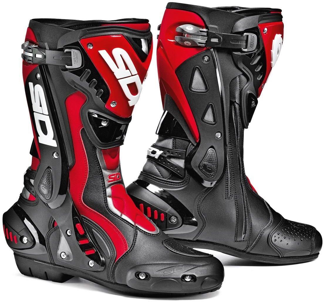 Sidi ST Motorcycle Boots Bottes de moto Noir Rouge 44