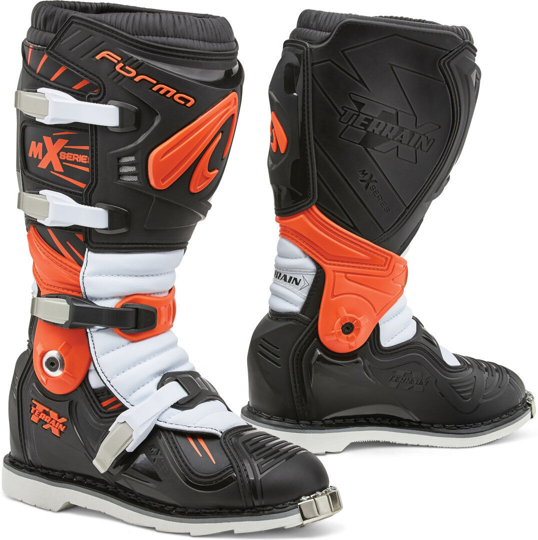 Forma Terrain TX 2.0 Bottes Motocross Noir Blanc Orange 41