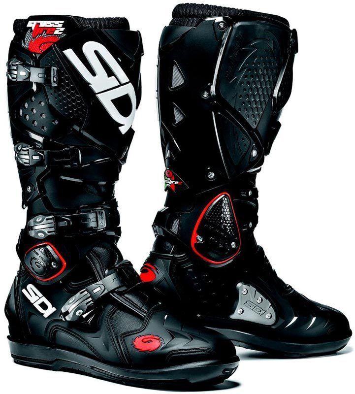 Sidi Crossfire 2 SRS Motocross Boots Bottes Motocross Noir 41