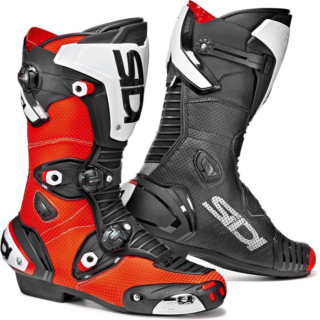 Sidi Mag-1 Air Motorcycle Boots Bottes de moto Rouge 40