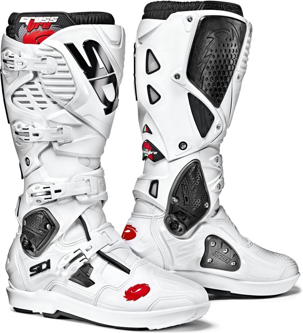 Sidi Crossfire 3 SRS Motocross Boots Bottes Motocross Blanc 43