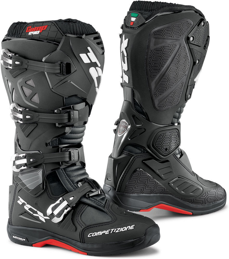 TCX Comp Evo 2 Michelin Motocross Boots Bottes de motocross Noir 43