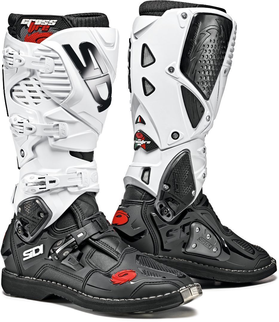 Sidi Crossfire 3 Motocross Boots Bottes Motocross Noir Blanc 49