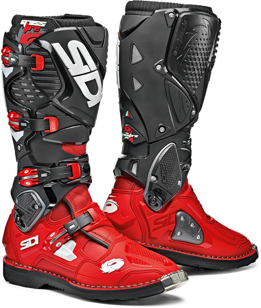 Sidi Crossfire 3 Motocross Boots Bottes Motocross Noir Rouge 48