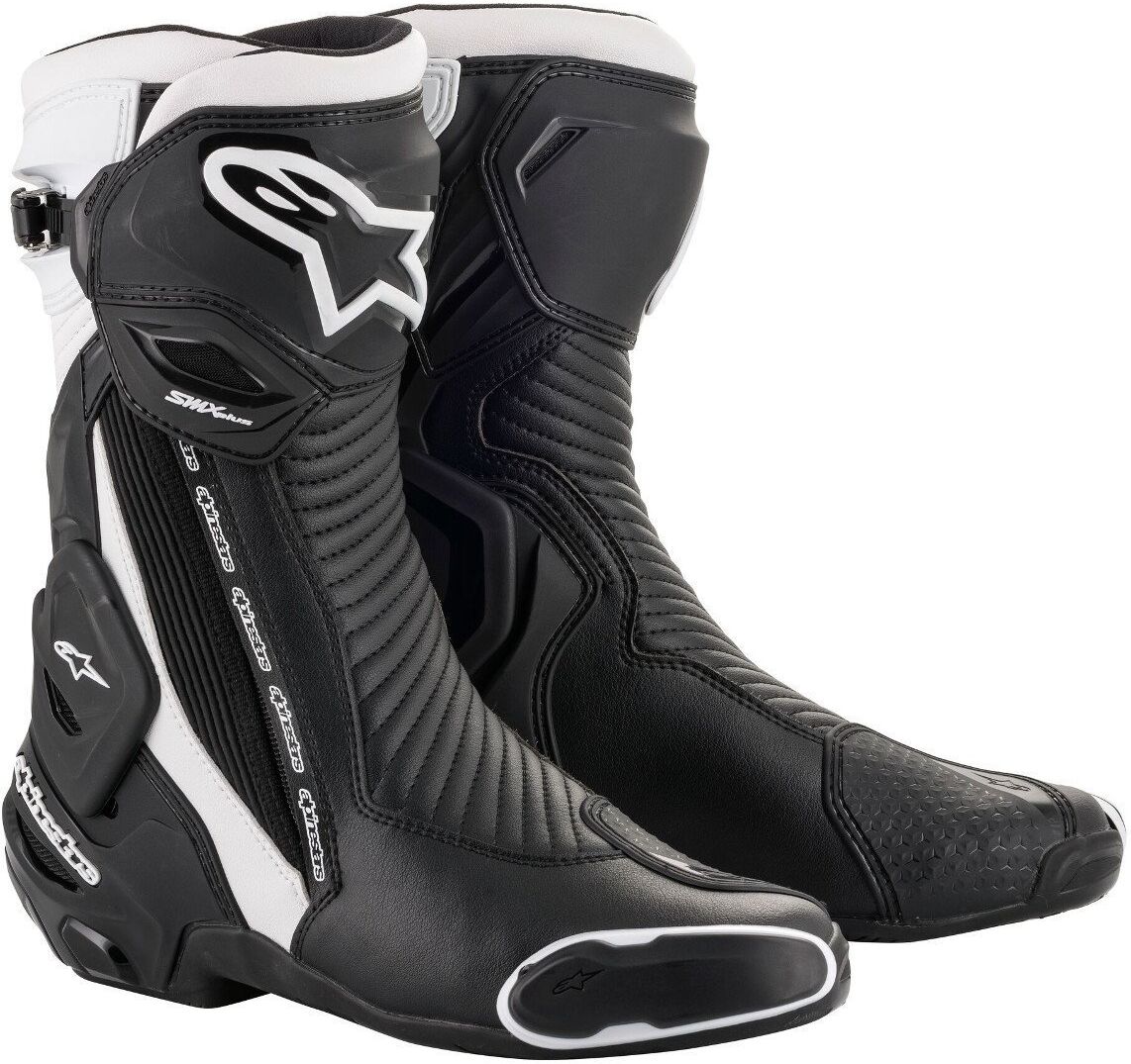 Alpinestars SMX Plus v2 Bottes de moto Noir Blanc 43