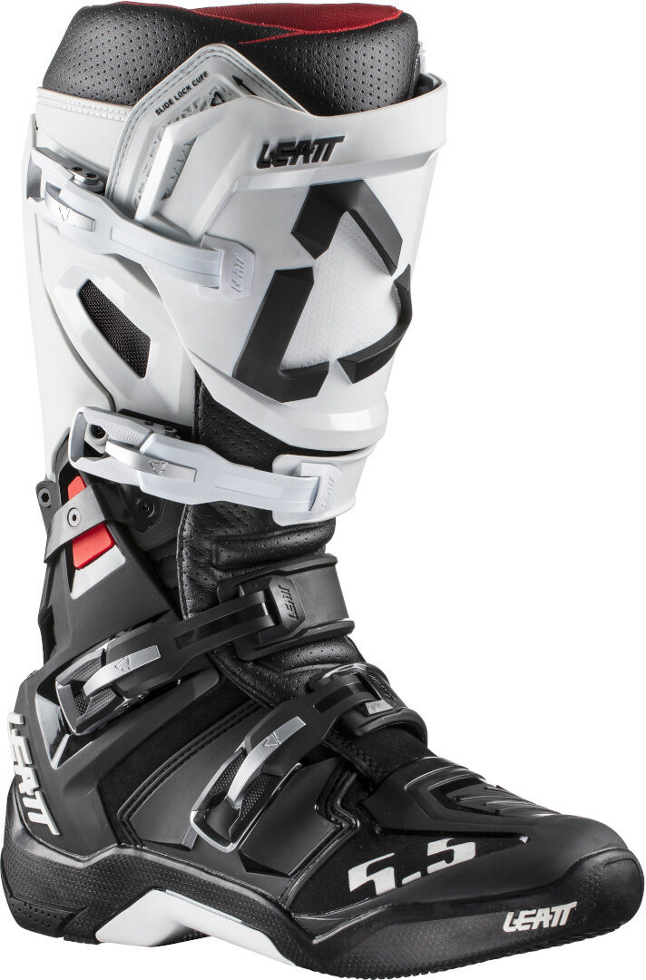 Leatt GPX 5.5 FlexLock Bottes Motocross Noir Blanc 48