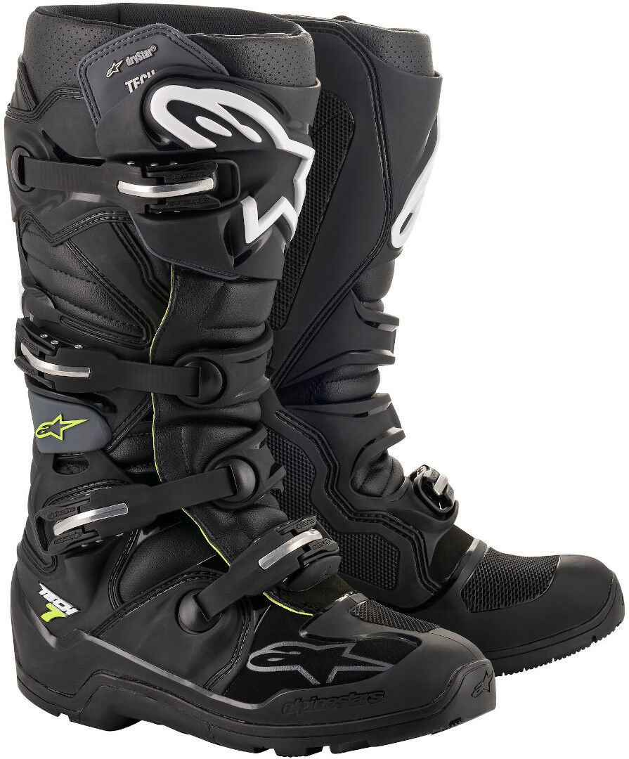 Alpinestars Tech 7 Enduro Drystar Bottes Motocross Noir Gris 43