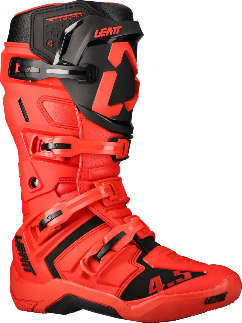 Leatt 4.5 Bottes motocross Noir Rouge 45 46